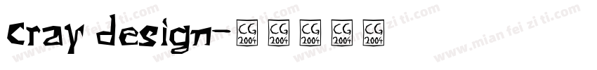 cray design字体转换